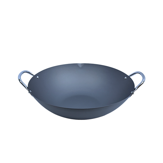 夢幻窒化鐵製中華鍋 36cm｜不易生鏽｜極鐵鍋｜極JAPAN